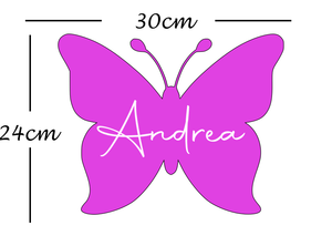 Personalised Butterfly Sign - Door / Wall
