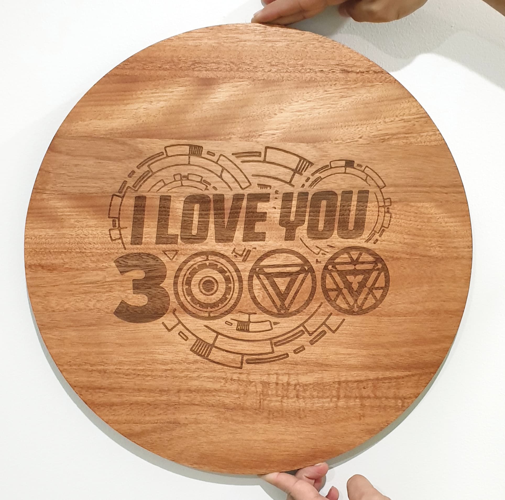 I Love You 3000 Cheeseboard Chopping Boards - Avengers - Tony Stark Line