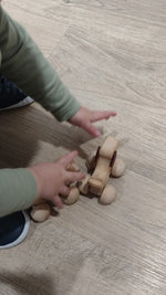 Load and play video in Gallery viewer, Montessori Wooden Baby Dog - Puppy Toy
