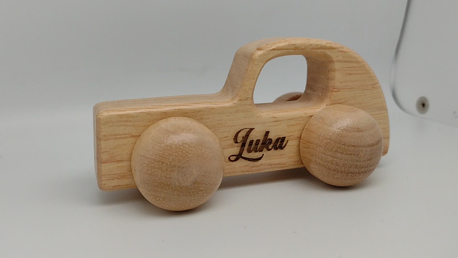 Montessori Wooden Car - Natural