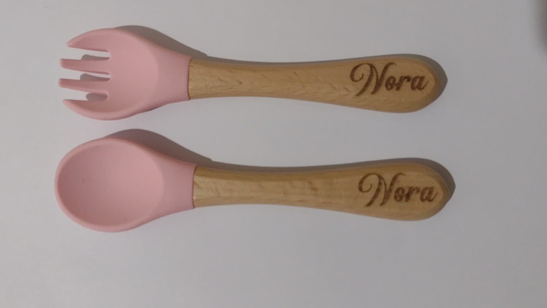 Wooden Silicone Fork and Spoon