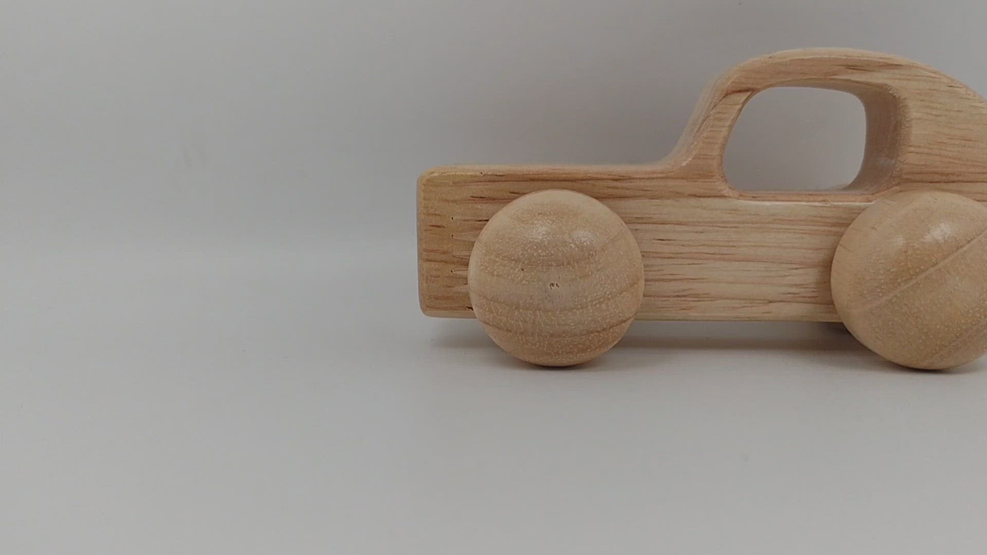 Montessori Wooden Car - Natural