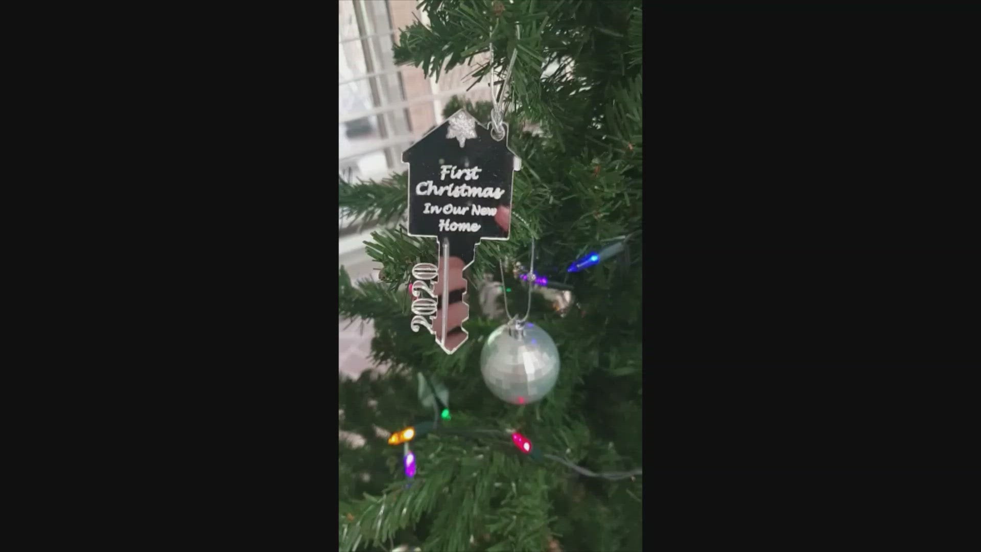 First Christmas in our new home (2019, 2020, 2021, 2022, 2023, 2024) + Names Key Ornament