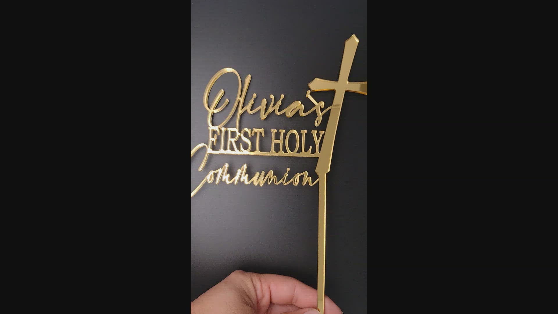 Name + First Holy Communion - BFont Cake Topper