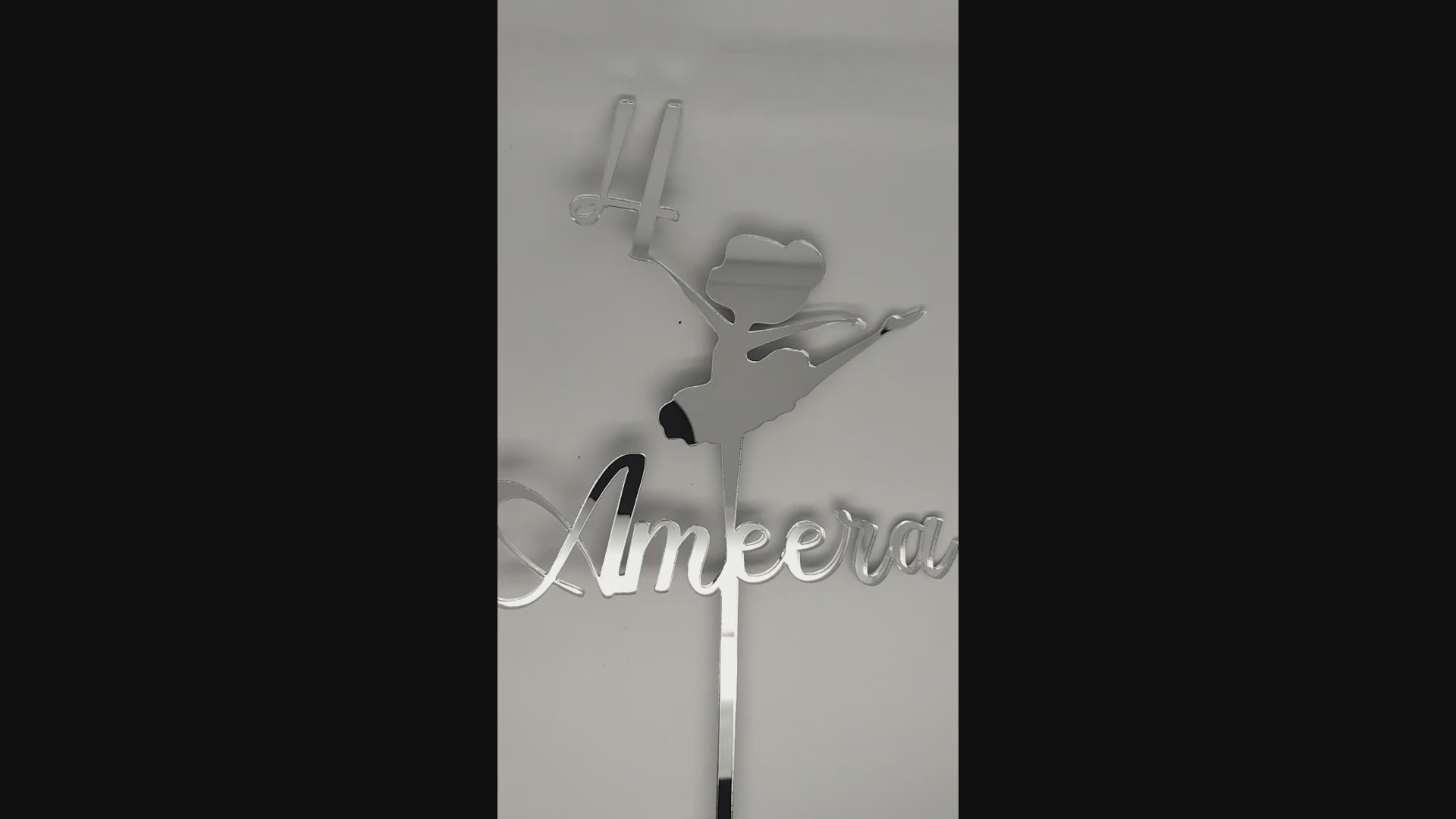 Ballerina + Age + Name Cake Topper