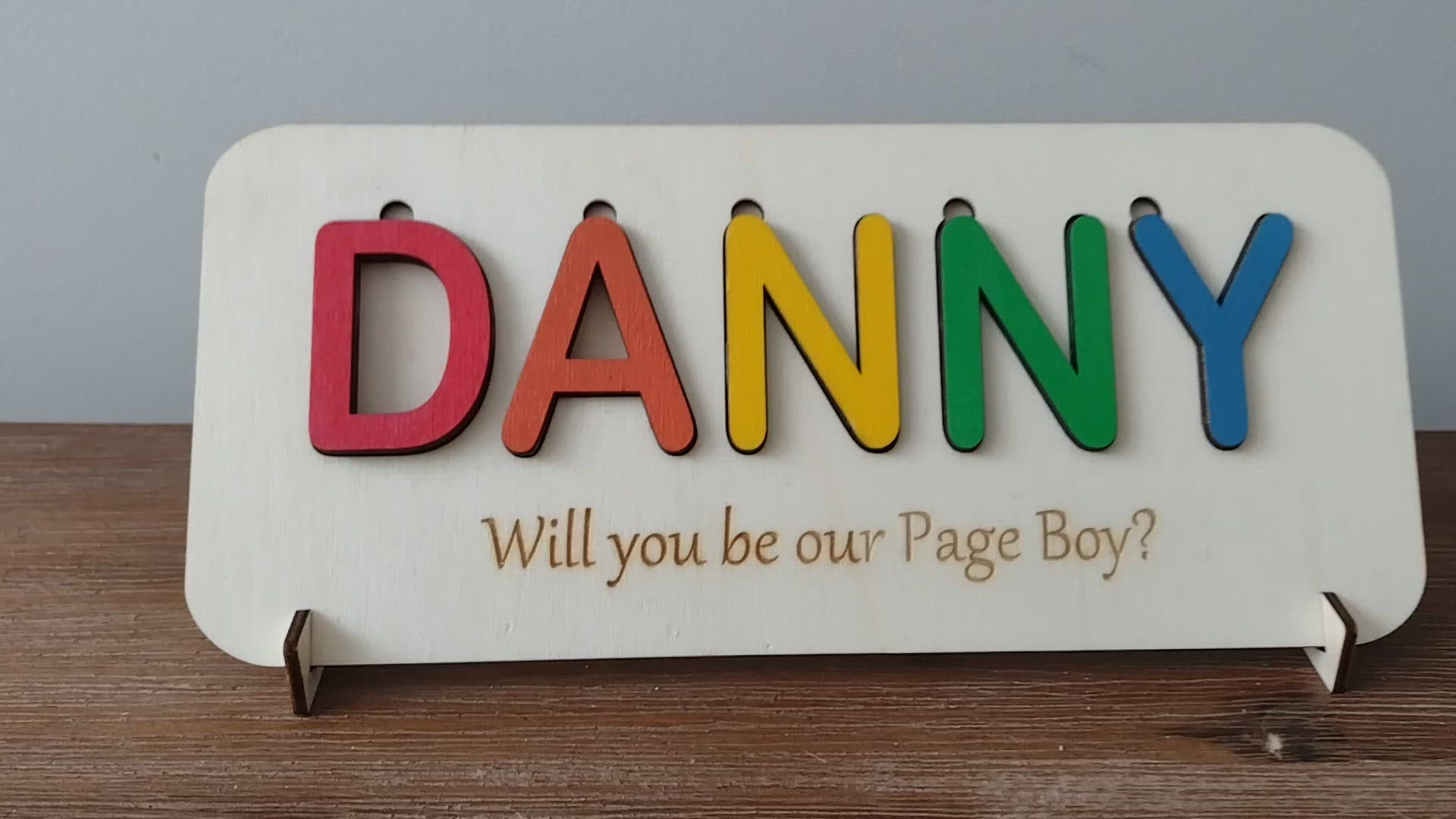 Will you be our Page Boy? - Name Puzzle