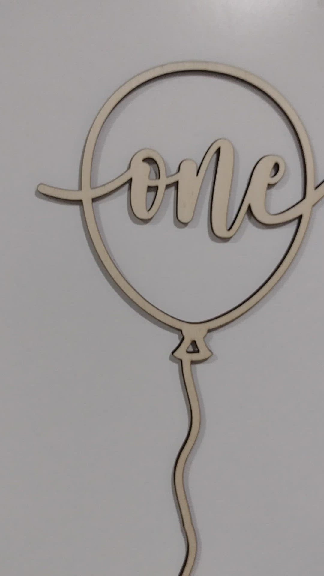 Balloon + One Cake Topper