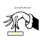 Load image into Gallery viewer, Personalised Grinch Hand Ornament

