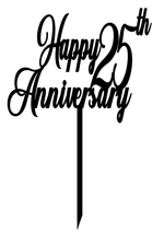 Load image into Gallery viewer, Happy + Years + Anniversary Cake Topper
