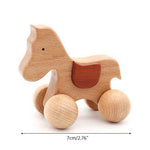 Load image into Gallery viewer, Montessori Wooden Baby Horse Toy
