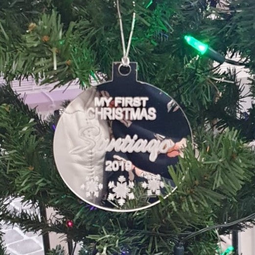 My First Christmas + Name + 2021 Ornament