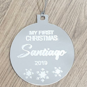 Merry Christmas + Name + 2021 Ornament