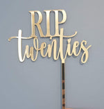 Load image into Gallery viewer, RIP + Age (Twenties, Thirties...) Cake Topper
