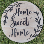 Load image into Gallery viewer, Home Sweet Home Wooden Sign Door Hanger
