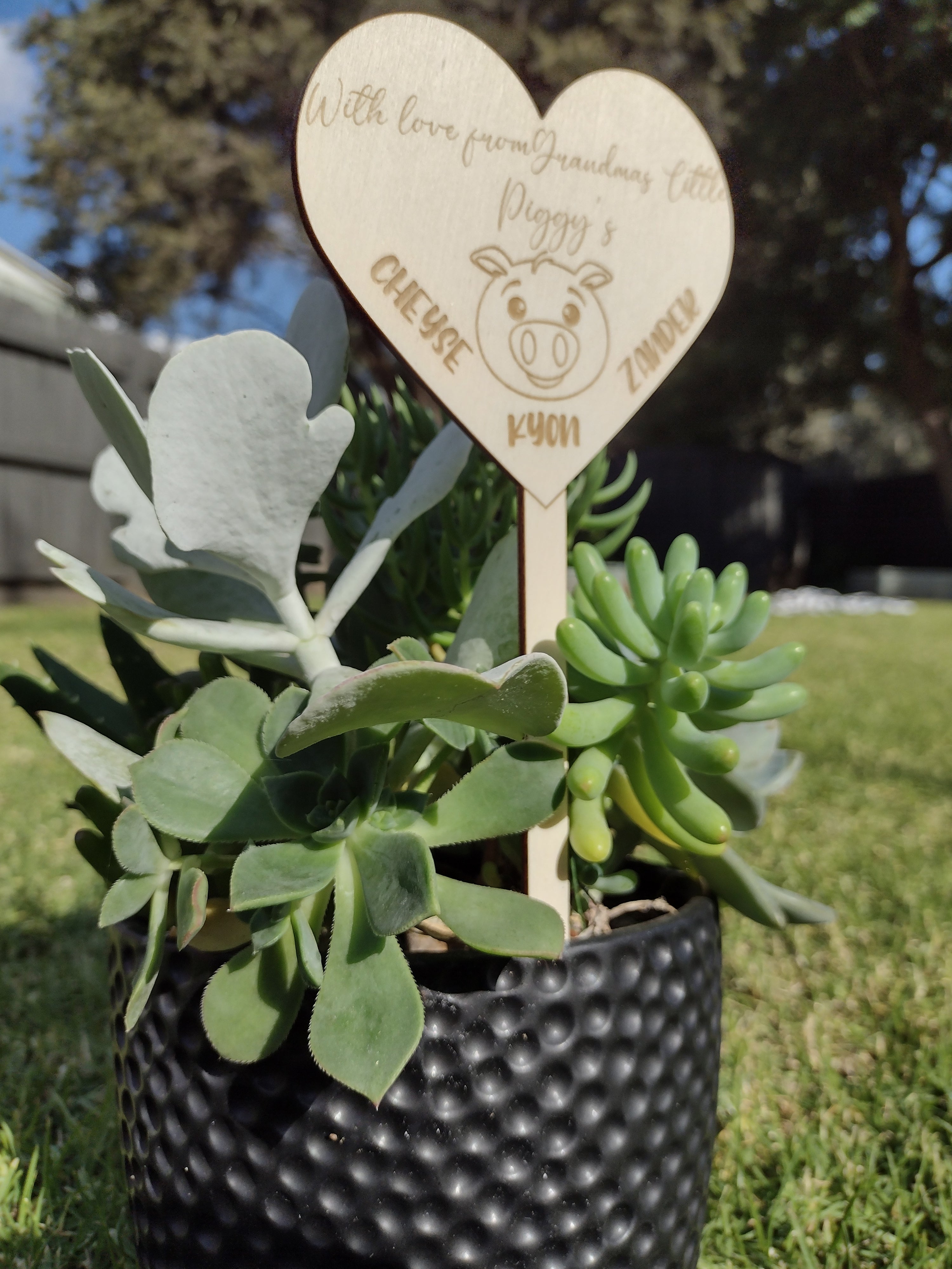 Personalised Animal Theme Plant Stick