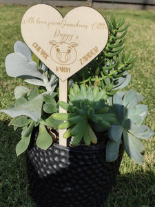 Personalised Animal Theme Plant Stick