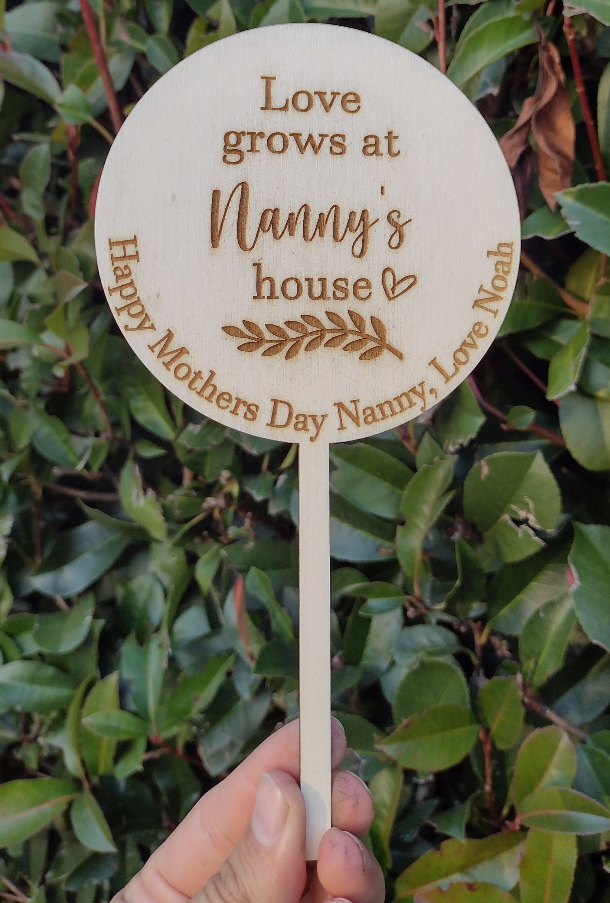 Personalised Plant Stick For Her