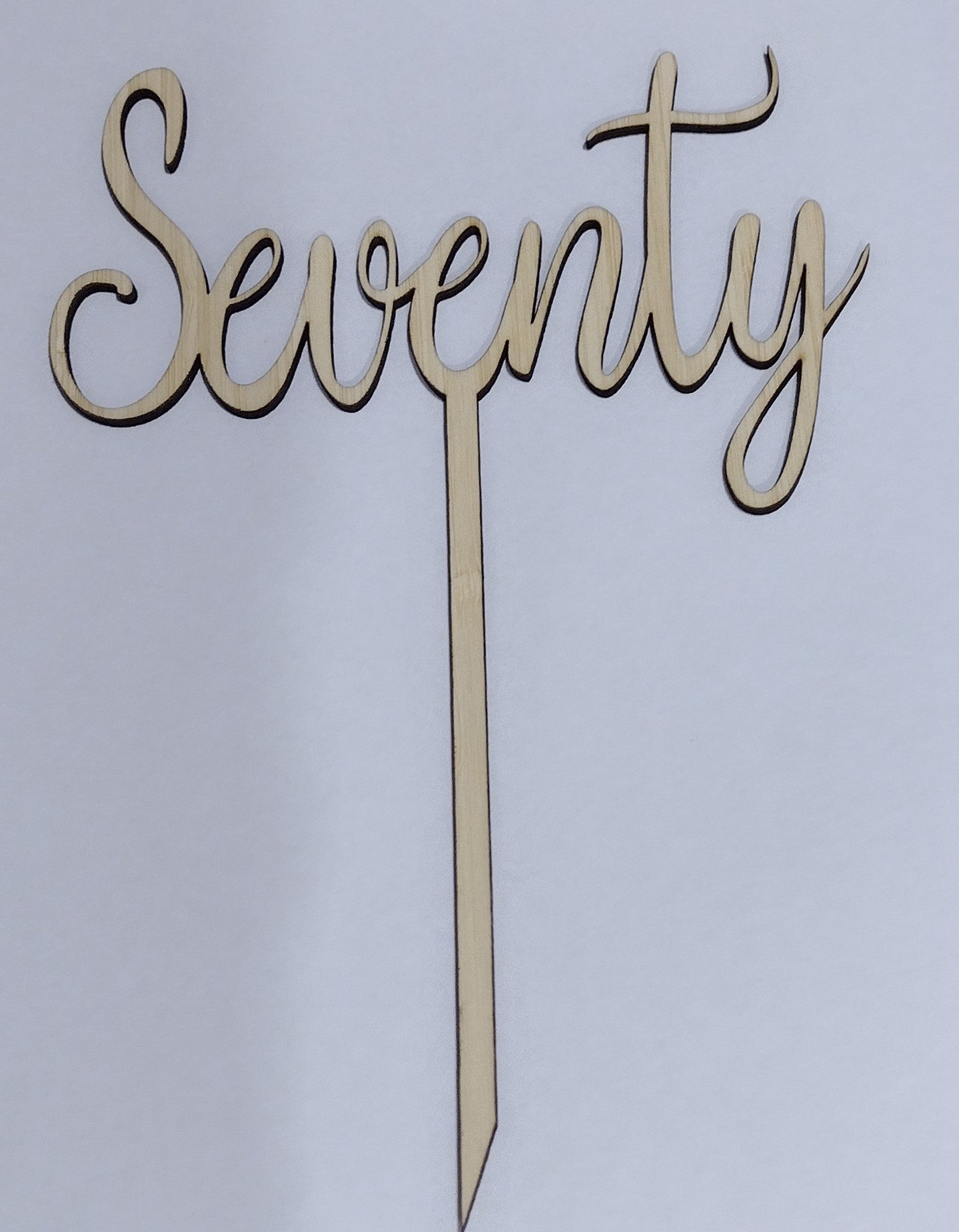 Seventy / 70 Cake Topper