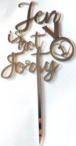 Medal Birthday Cake Topper