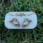 Load image into Gallery viewer, Kookaburra Earrings + Case (Can be personalised)
