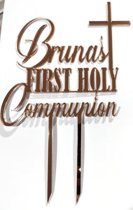 Name First Holy Communion / Baptism / Confirmation Cake Topper