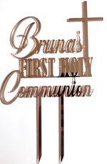 Load image into Gallery viewer, Name First Holy Communion / Baptism / Confirmation Cake Topper
