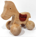 Load image into Gallery viewer, Montessori Wooden Baby Horse Toy
