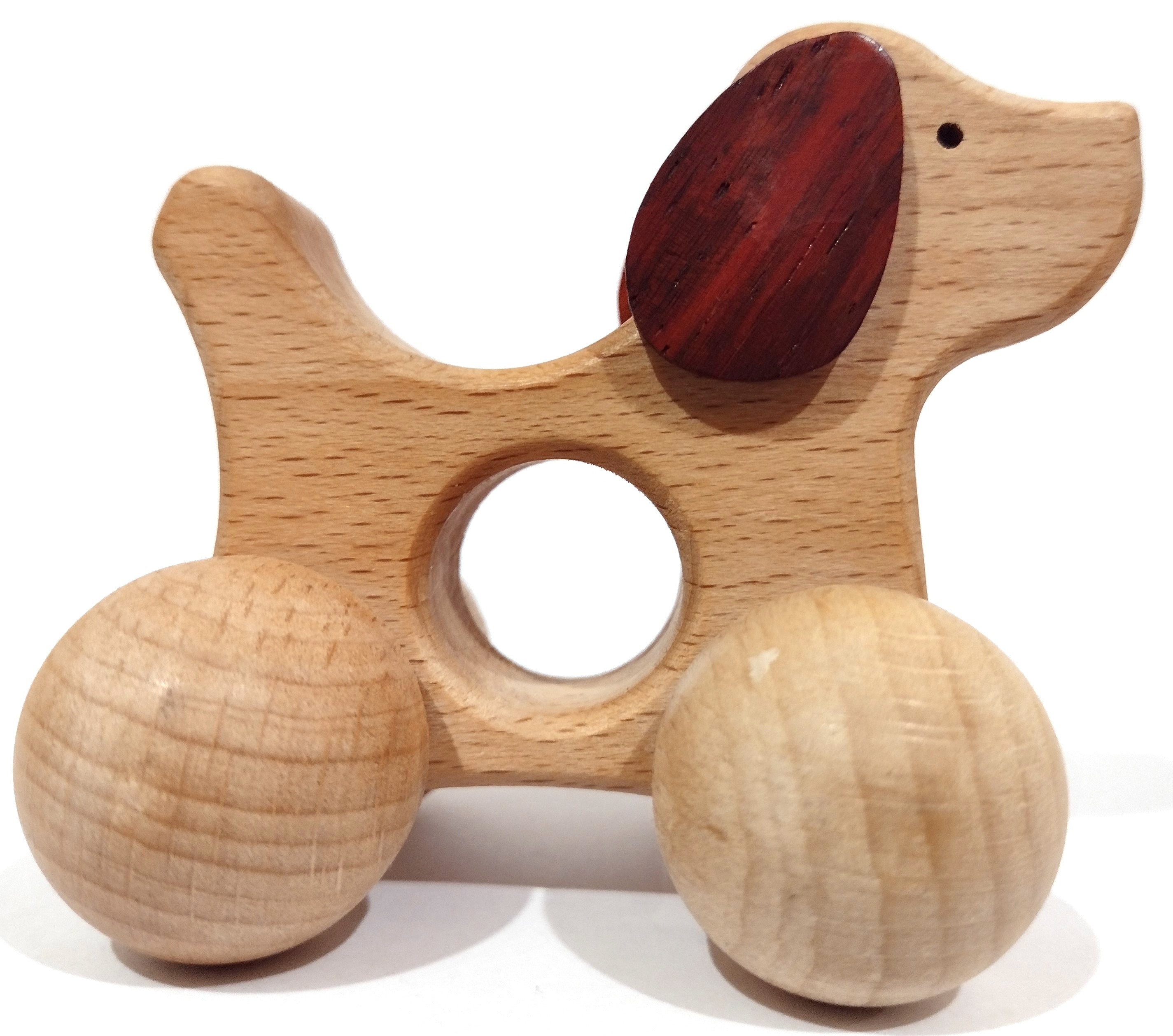 Montessori Wooden Baby Dog - Puppy Toy