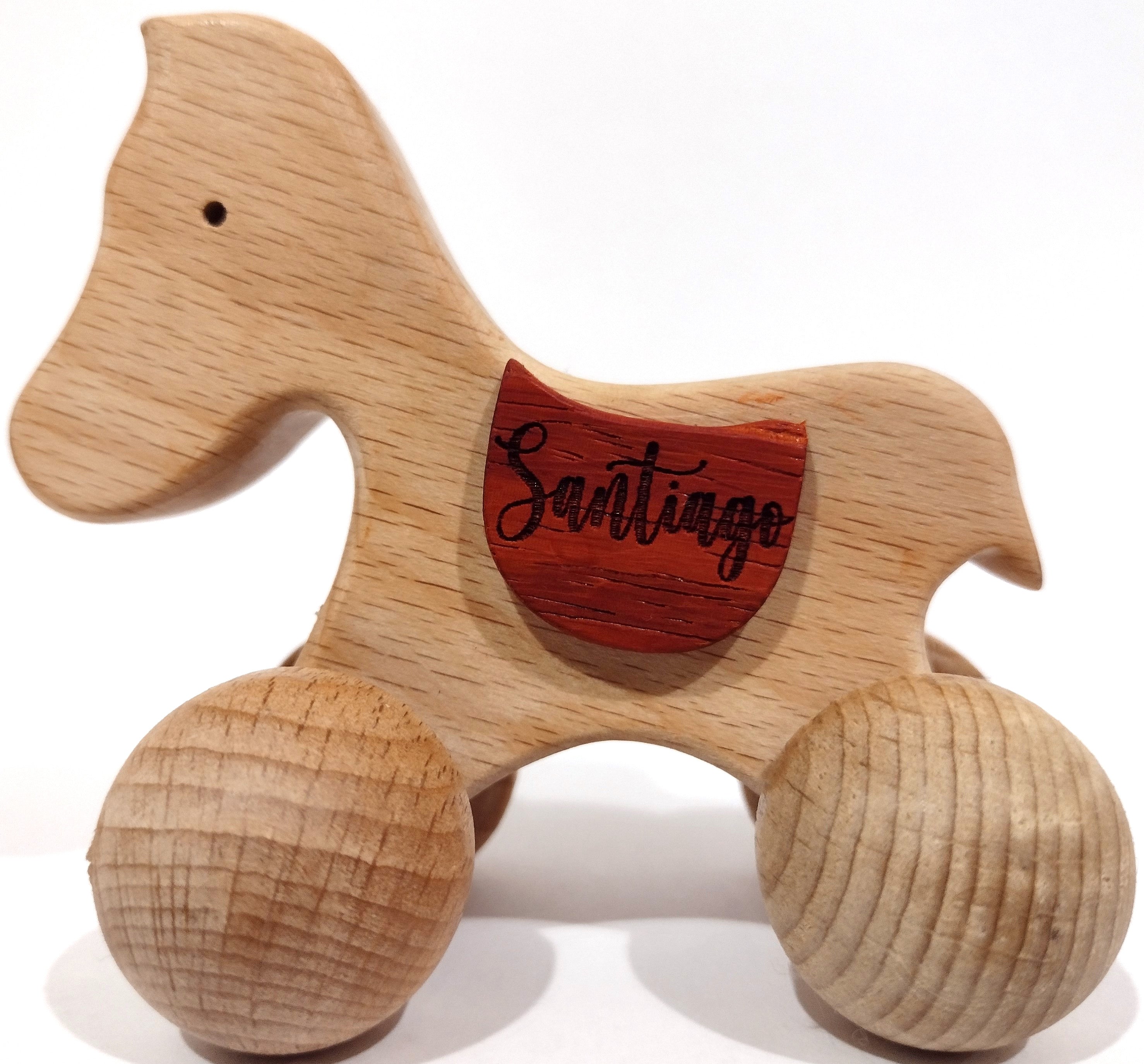 Montessori Wooden Baby Horse Toy