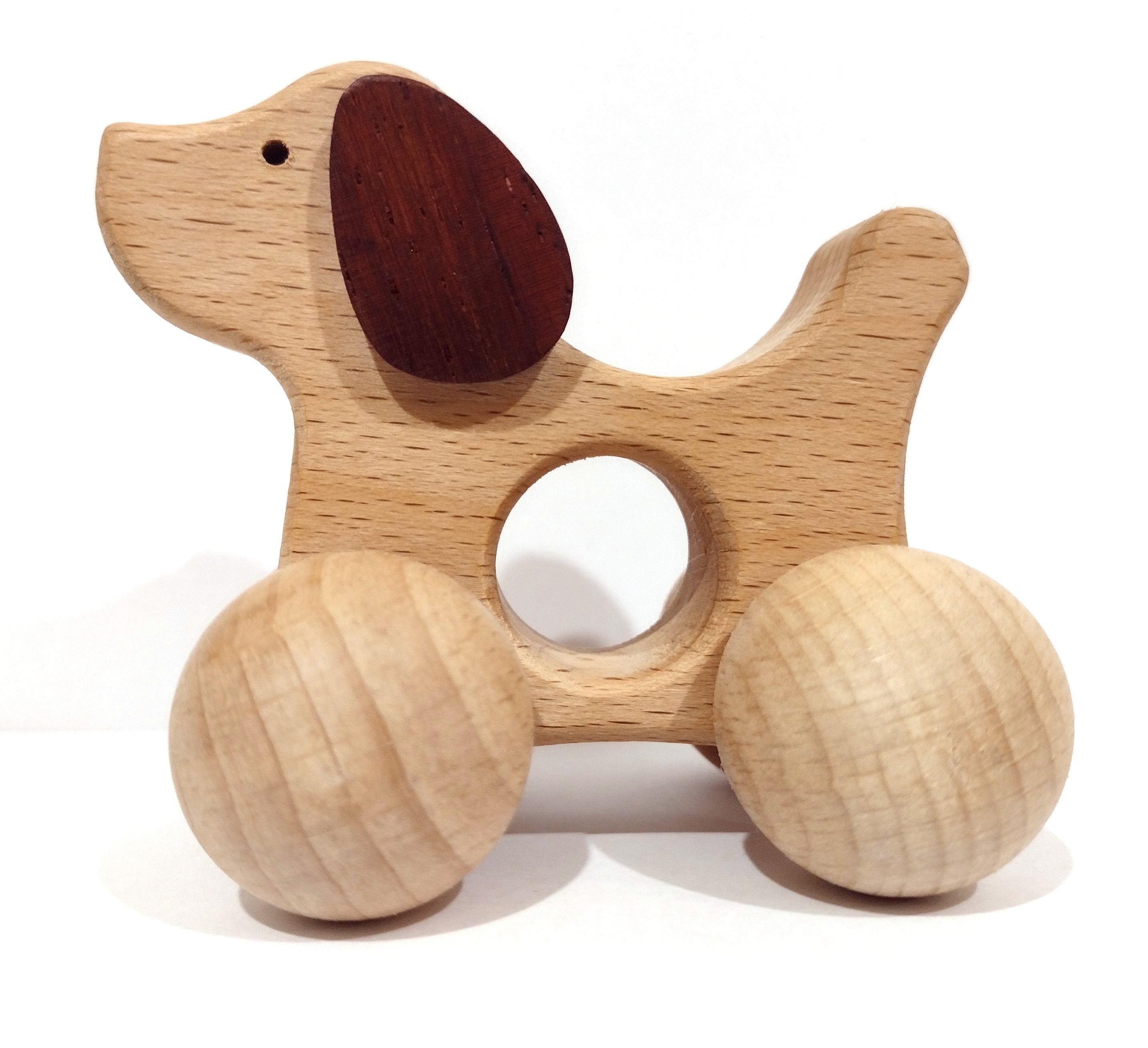 Montessori Wooden Baby Dog - Puppy Toy