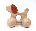 Load image into Gallery viewer, Montessori Wooden Baby Dog - Puppy Toy
