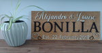 Load image into Gallery viewer, Personalised Wedding Gift Decor Last Name Wall Decor
