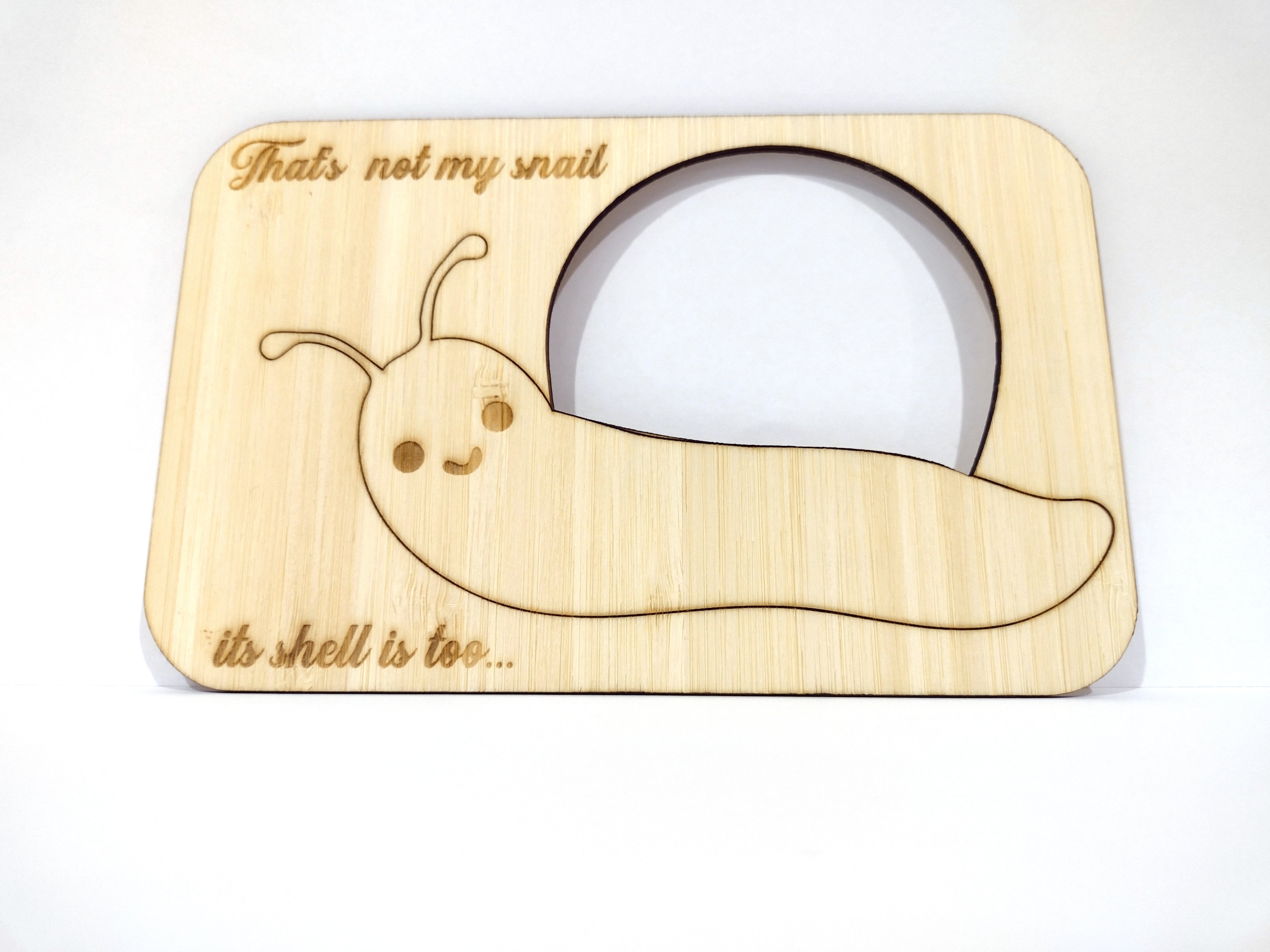 Thats not my snail wooden board toy