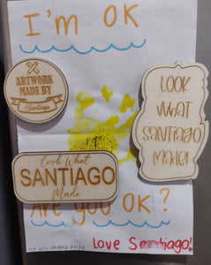 Personalised Fridge Artwork Magnets