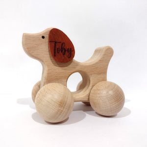 Montessori Wooden Baby Dog - Puppy Toy