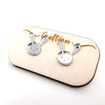 Load image into Gallery viewer, Bunny / Rabbit Earrings + Case (Can be personalised)
