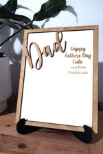 Load image into Gallery viewer, Personalised Fathers Day Photo Frame with Stand
