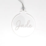 Load image into Gallery viewer, Name Christmas Ornament Clear Acrylic
