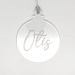 Load image into Gallery viewer, Name Christmas Ornament Clear Acrylic
