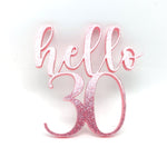 Load image into Gallery viewer, 30 / Thirty Dirty / Hello Thirty Cupcake Topper
