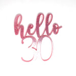 Load image into Gallery viewer, 30 / Thirty Dirty / Hello Thirty Cupcake Topper
