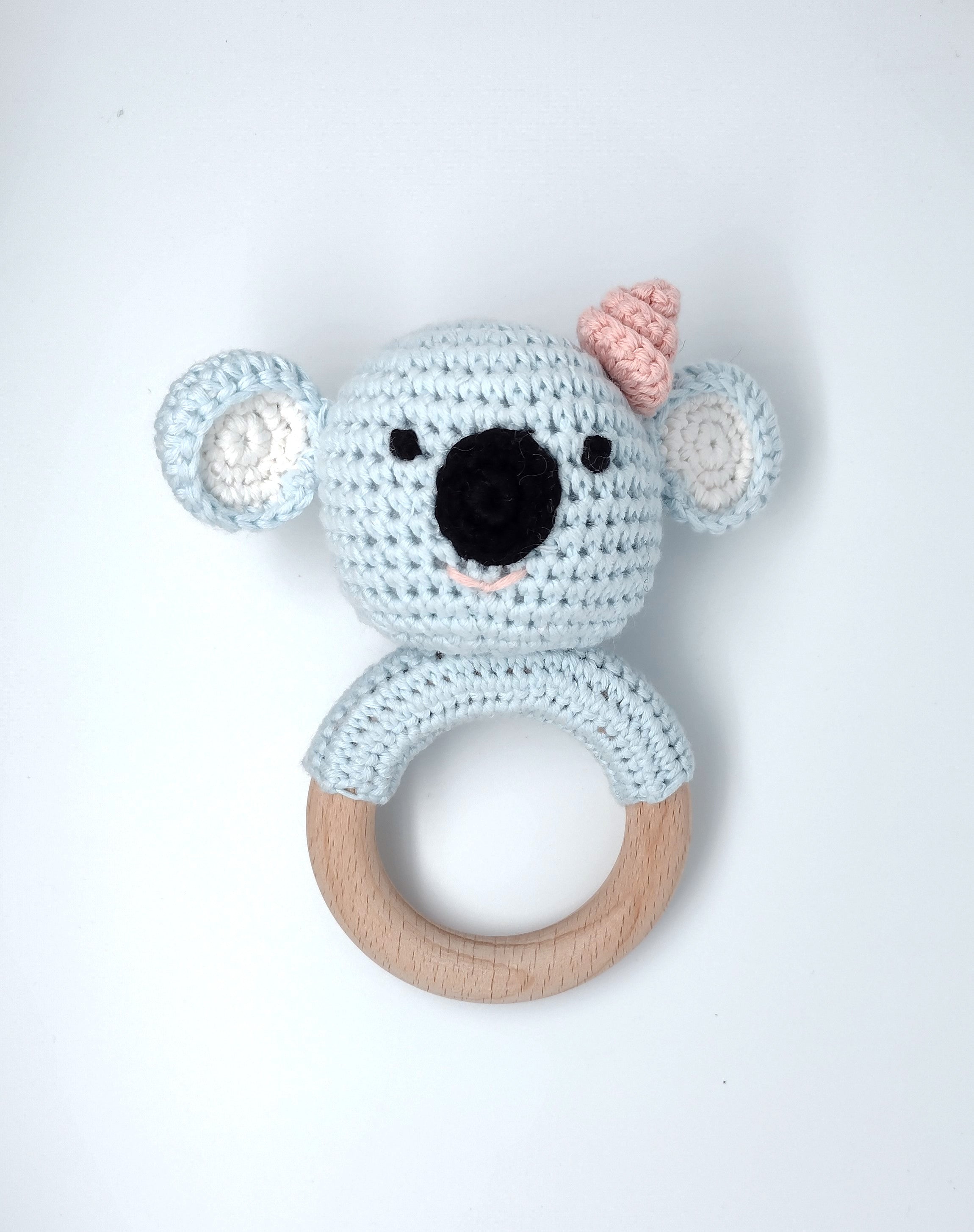 Handmade Koala Boy / Girl Teether (Name or Name + DOB) Personalised