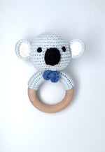 Load image into Gallery viewer, Handmade Koala Boy / Girl Teether (Name or Name + DOB) Personalised
