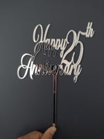 Load image into Gallery viewer, Happy + Years + Anniversary Cake Topper
