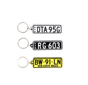 Personalised Number Plates Keychain