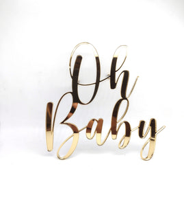 Oh Baby Cake Topper / Fropper