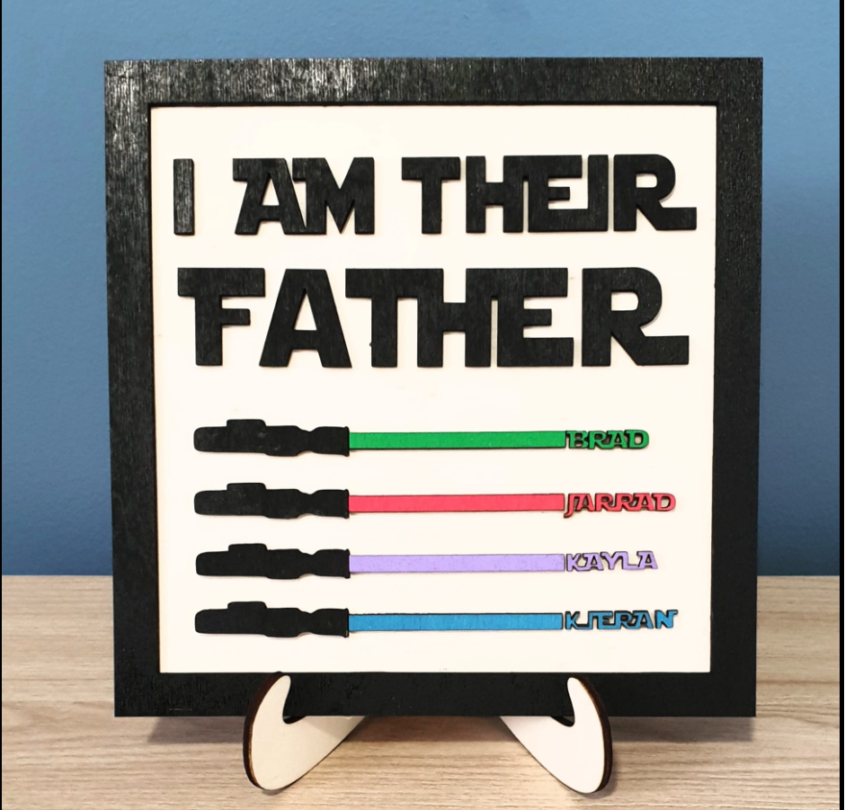 Star Wars - I am their Father - Fathers Day Frame