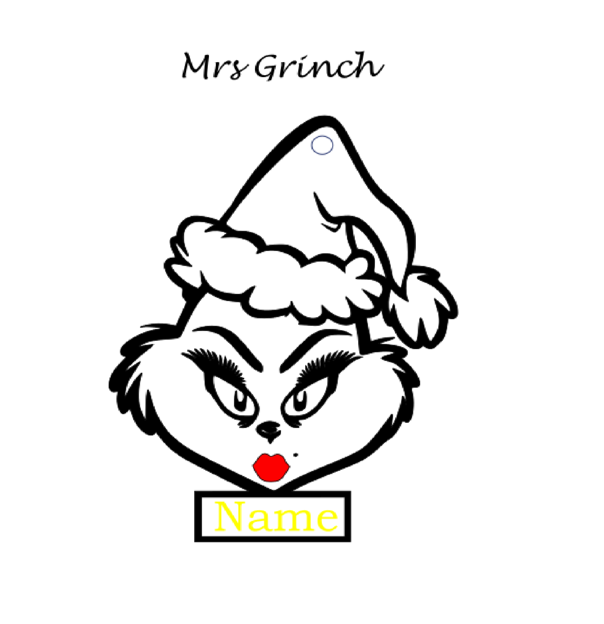 Mrs. Grinch Ornament