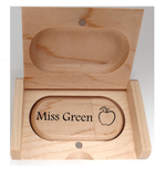 Load image into Gallery viewer, Thank you Teacher Gift Present 16GB USB Flash Drive Wooden Box
