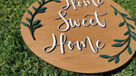 Load and play video in Gallery viewer, Home Sweet Home Wooden Sign Door Hanger
